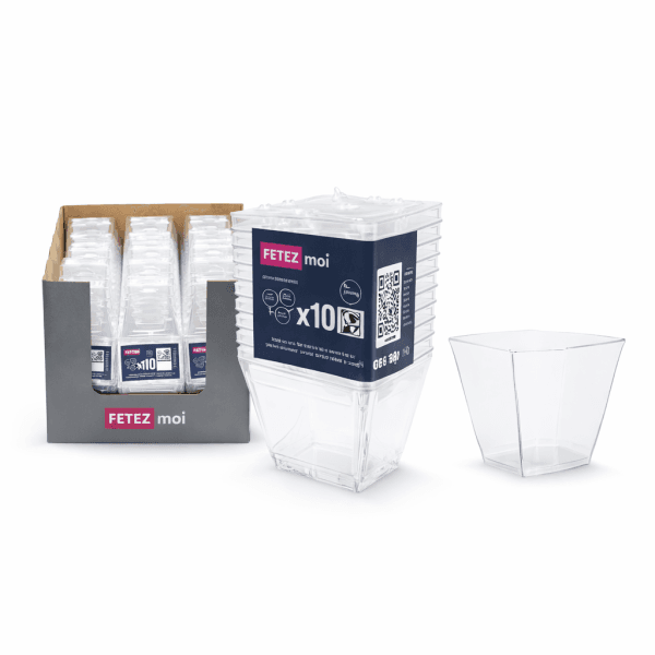 Verrine cube les 10 pcs-59ml