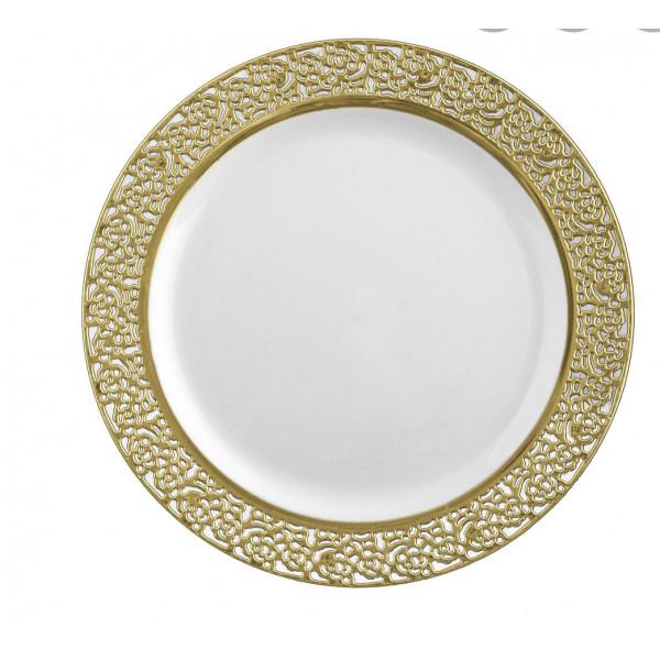 Assiette GMT or GM 26cm 10 pièces