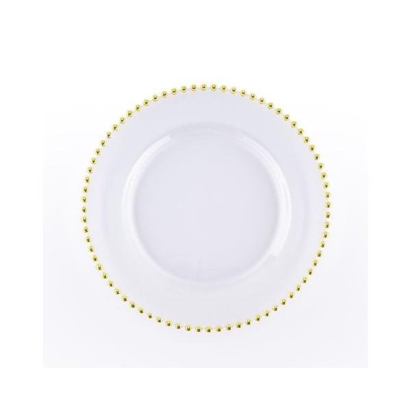 assiette perle or 23cm X6 pcs