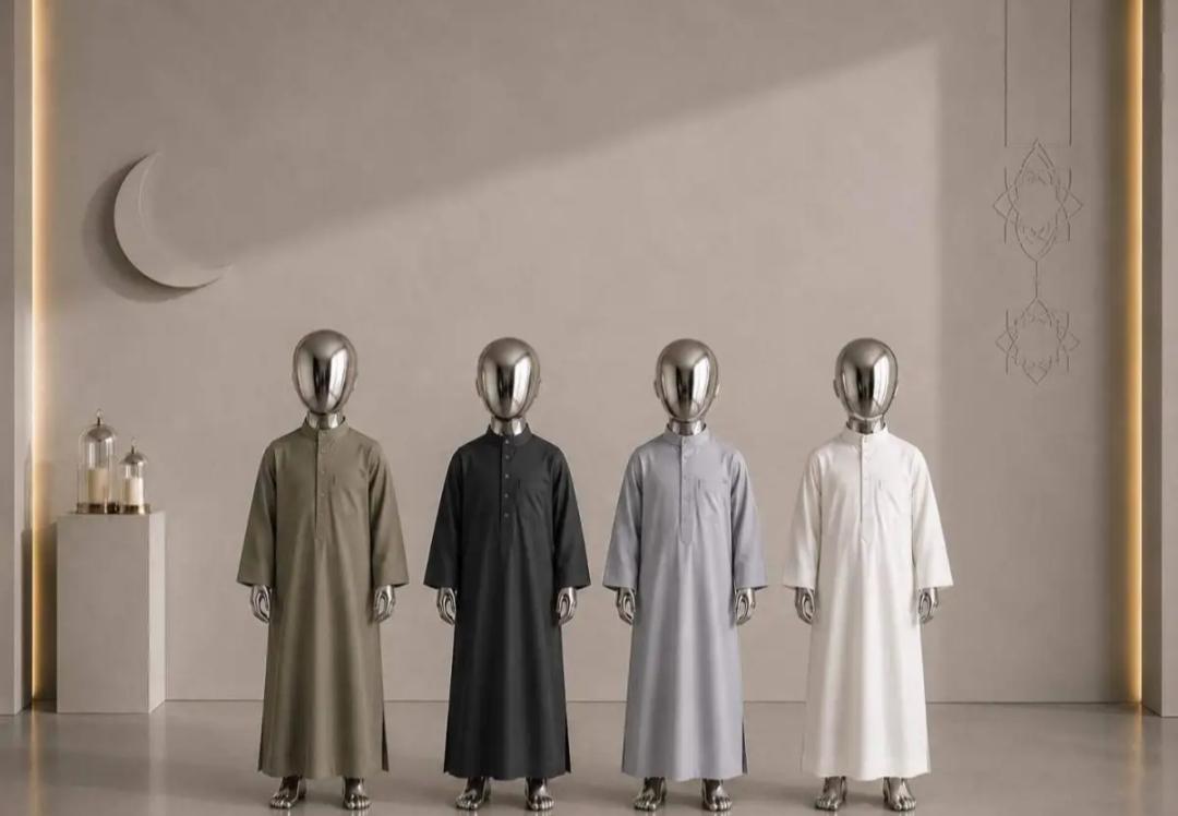 Qamis Enfant Col (Blanc)
