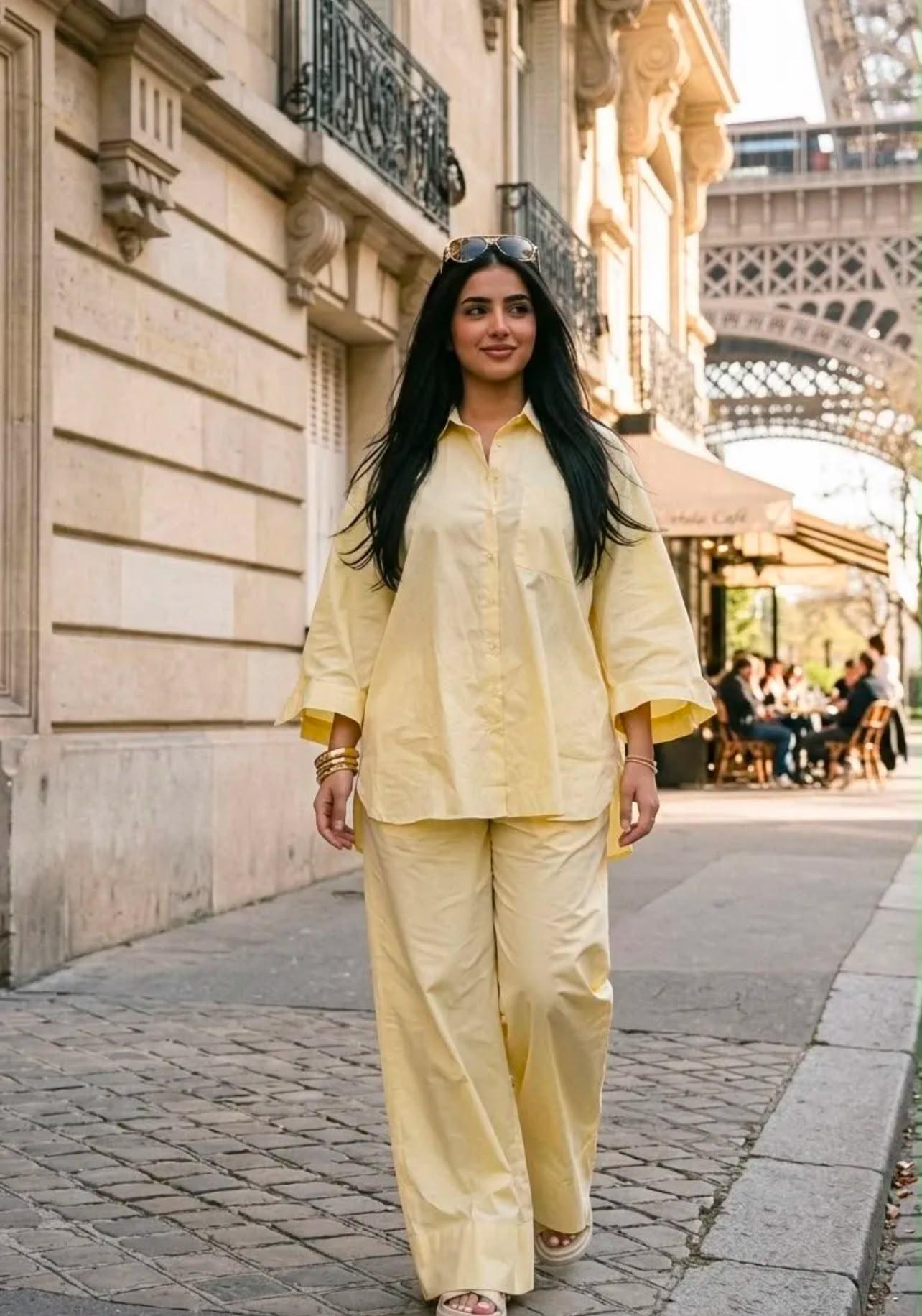 Ensemble Chemise Pantalon En Coton
