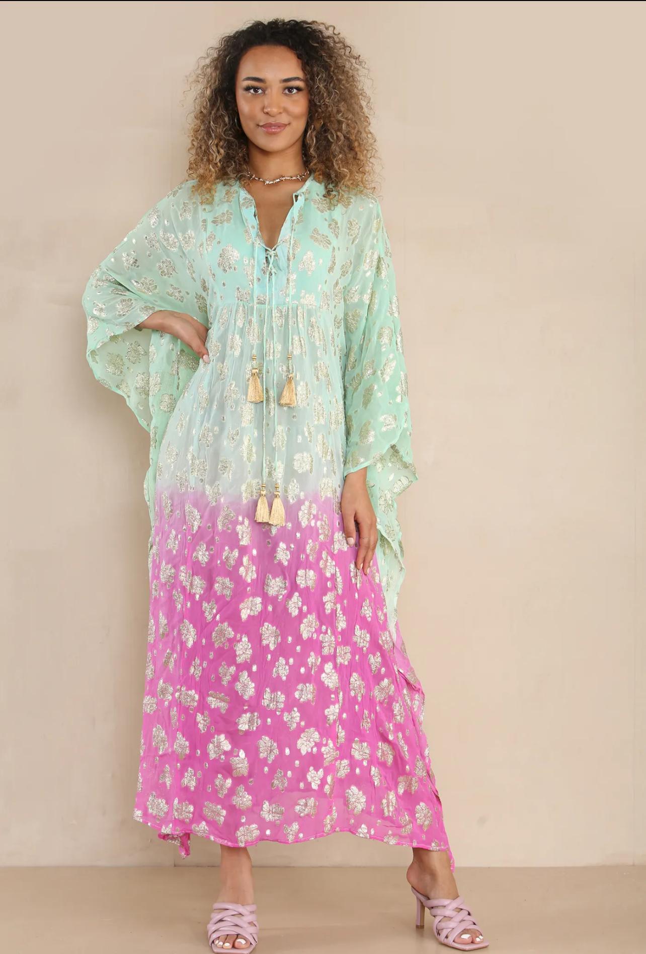Robe longue Douce Évasion - Bohème Pastel